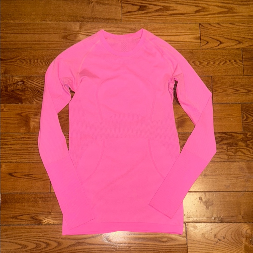 Vibrant Swifty Tech Pink Long Sleeve Top